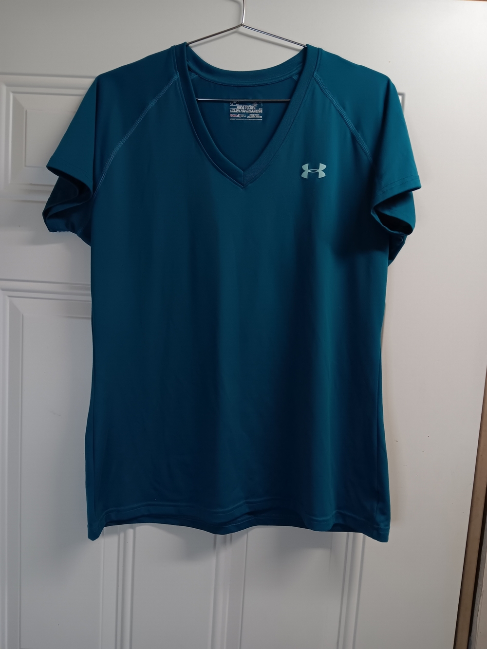 Under Armour Women's Teal V‑Neck Performance Shirt
